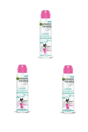 Garnier 3 Lü Set Anti - Perspirant Sprey Deodorant - Lekesiz Koruma 150 ml
