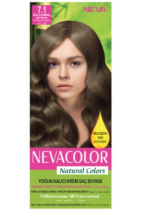 Neva Color Natural Colors 7.1 Küllü Kumral - Kalıcı Krem Saç Boyası Seti 8681655541723