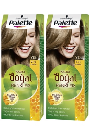 Schwarzkopf 2’li Palette Naturel 7-0 Bal - Saç Boyası, Yağ Bakımlı, Kalıcı Doğal Renkler