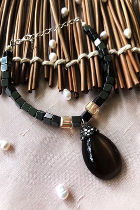 DR Stone Luxury Collection Kedigözü Ve Hematit Taşı 925 Ayar Gümüş Kadın El Yapımı Bileklik Lxdr16