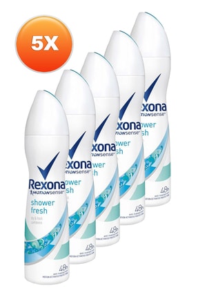 Rexona Shower Fresh Antiperspirant Kadın Deodorant 150 Ml. Beşli Paket