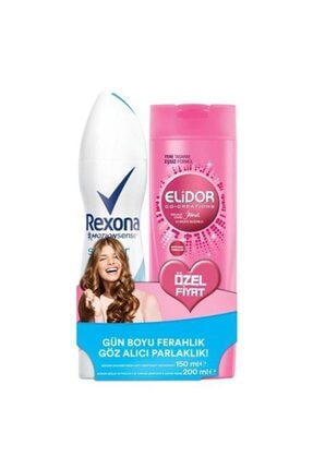 Rexona Motıonsense Shower Fresh Sprey Deodorant + Elidor Güçlü & Parlak Şampuan
