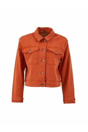 LTB Kadın Turuncu Jean Ceket 01009609231486853048 01009609231486853048