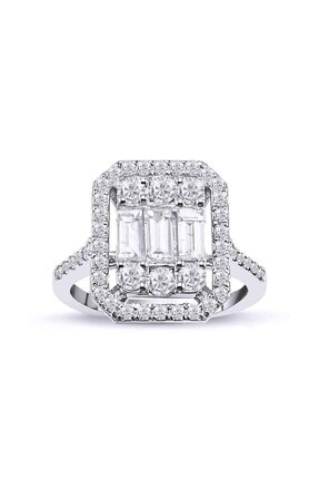 Amor Pırlanta Amor 1.42 Karat Baget Pırlanta Yüzük F-sı 14k