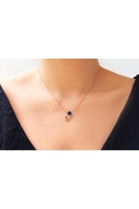 Azuris Silver Azuris 925 Ayar Emnk1026 Gümüş Akik Taşlı Melek Kolye