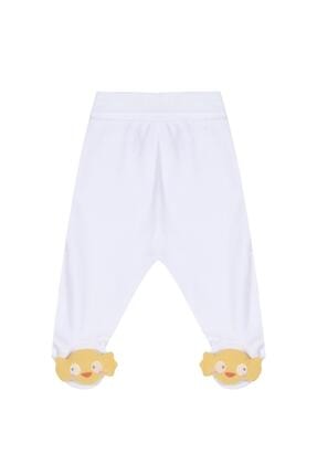 Y-London Caramell Unisex Bebek Patikli Polar Pantolon 0-6 Ay Apk4404