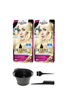 Schwarzkopf Palette Deluxe Ultra Yoğun Renk Açıcı X 2 Sarı Renk Aktifleştirici Ve Boyama Seti 50ml