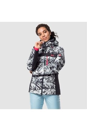 Jack Wolfskin Kadın Siyah Beyaz Panorama Peak Jacket W Outdoor Mont