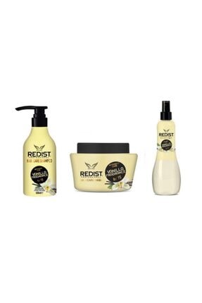 Redist Vanilya Kokulu Saç Bakım Maskesi 500 Ml+fön Suyu No 92 400 Ml+bakım Şampuanı No:90 500 Ml