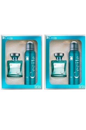 Cecile Iris Edt 100 Ml + 150 ml Deodorant Kadın Parfüm Seti X 2 Adet ART100015-2