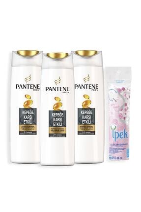 Pantene 2'si 1 Arada Şampuan ve Saç Bakım Kremi Kepeğe Karşı Etkili 500 ml X 3