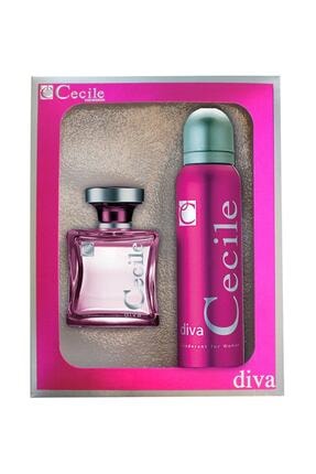 Cecile Diva Edt 100 ml + Deodorant 150 ml - Kadın Parfüm Seti 8698438005685