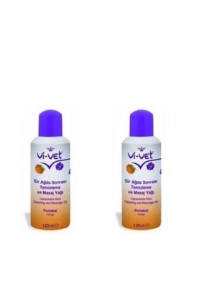 Vi-Vet Ağda Sonrası Temizleme Ve Masaj Yağı Portakal Çiçek 125ml 2'li Set
