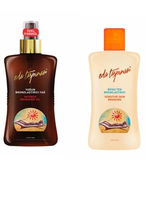 Eda Taşpınar Yoğun Bronzlaştırıcı Yağ 200 Ml + Beyaz Ten Bronzlaştırıcı 200ml