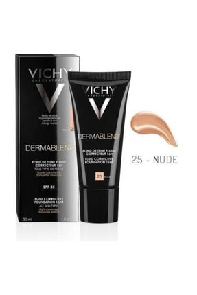 Vichy Dermablend Tüm Cilt Tipleri İçin Yüksek Kapatıcılık Etkili Likit Fondöten Nude 30 ml 3337871316600