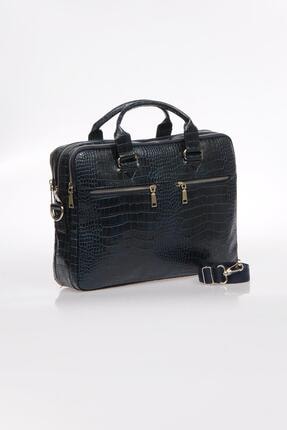 Milkshake Kroko Lacivert Unisex Laptop & Evrak Çantası Mpevr9090