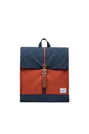Herschel City Mid-volume Indigo Denim/picante Crosshatch/tan Sırt Çantası
