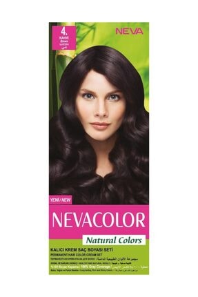 Neva Color Natural Colors Kalıcı Saç Boya Seti 4. Kahve 8690057006432
