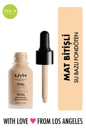 NYX Professional Makeup Mat Fondöten - Total Control Drop Foundation Alabaster 800897068752