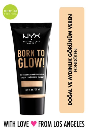 NYX Professional Makeup Fondöten - Born To Glow! Naturally Radiant Foundation 1 Pale 800897190279
