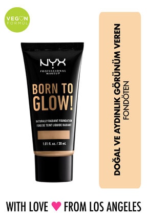 NYX Professional Makeup Fondöten - Born To Glow! Naturally Radiant Foundation 10 Buff 800897190415