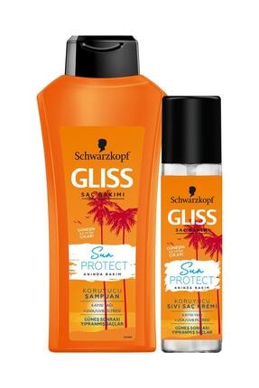 Gliss Schwarzkopf Glıss Sun Protect Şampuan 525 Ml + Glıss Sun Protect Sıvı Saç Kremi 200 Ml