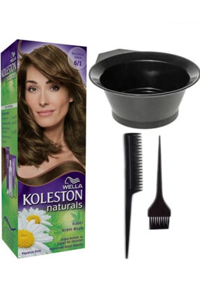 Koleston Naturals 6/1 Büyüleyici Kahve Kalıcı Krem Saç Boyama Seti 7681355411415
