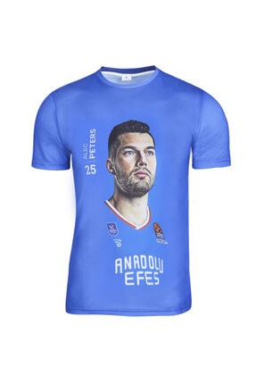 Sportive Anadolu Efes Alec Peters Unisex Basketbol T-shirt TKE2020-PETERS