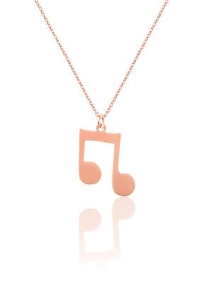 Azuris Silver Kadın Rose Gold 925 Ayar Gümüş Melodi Kolye Alk1383