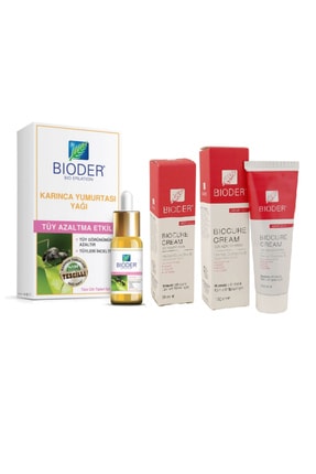 Bioder Tüy Azaltıcı Karınca Yumurtası Yağı 30 Ml Tüy Azaltıcı Vücut Krem 130ml Yüz Krem 30ml