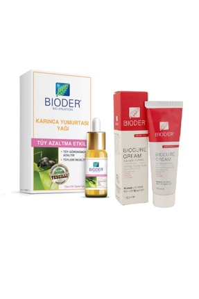 Bioder Tüy Azaltıcı Karınca Yumurtası Yağı 30 ml Tüy Azaltıcı Vücut Krem 130ml