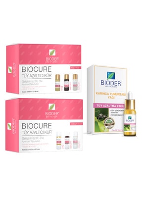 Bioder Tüy Azaltıcı Karınca Yumurtası Yağı 30 ml Vücut Serum 3x 10 ml Yüz Serum 3x 5 ml