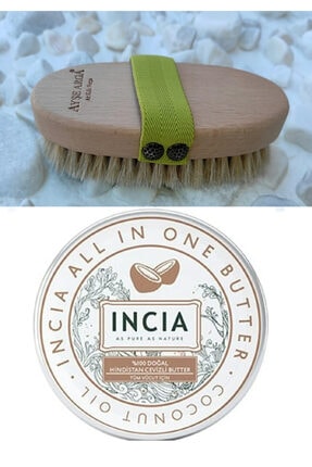 Incia Incıa %100 Doğal Hindistan Cevizli Butter 50 Ml + Doğal At Kılı Fırçası