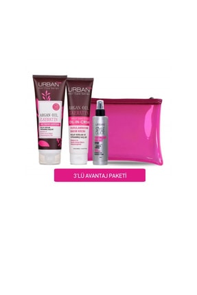 Urban Care Argan Yağı&keratin Içeren Şampuan 250 Ml + Durulanmayan Krem 150 Ml + Deniz Tuzu Etkili Sprey 60 Ml