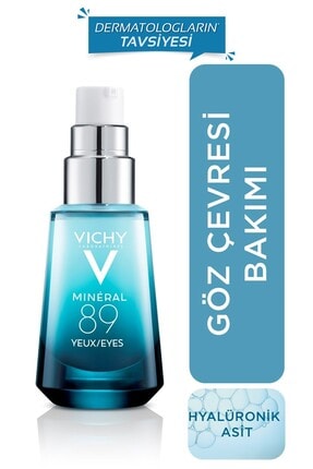 Vichy Mineral 89 Kaynaklı Hyalüronik Asit ve Saf Kafein ile Göz Çevresi Bakımı 15 ml 3337875596763