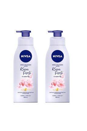 Nivea Nbody Pump Kıraz Çiçeği&jojoba Yağı Losyon 400 ml X 2 adet