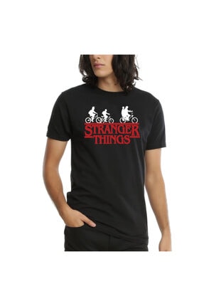 Köstebek Siyah Stranger Things - Bicycle Children Unisex T-Shirt