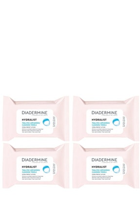 Diadermine Hydralist Makyaj Temizleme Mendili 25li X 4 Paket 100 Yaprak