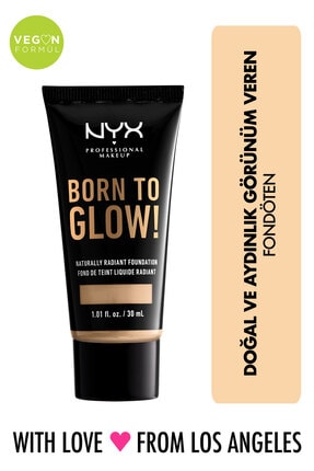 NYX Professional Makeup Fondöten - Born To Glow! Naturally Radiant Foundation 6.3 Warm Vanilla 800897190354
