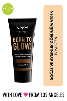 NYX Professional Makeup Fondöten - Born To Glow! Naturally Radiant Foundation 21 Cocoa 800897190644