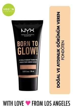 NYX Professional Makeup Fondöten - Born To Glow! Naturally Radiant Foundation 7.5 Soft Beige 800897190385