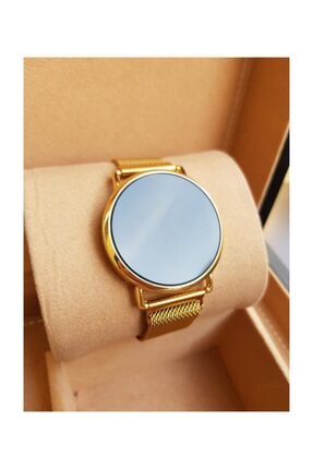 Spectrum Gold Renk Mıknatıslı Kordon Dokunmatik Unisex Saat ASH-222
