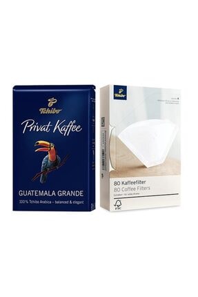 Tchibo Guatemala Grande Çekirdek Kahve 500g - 80 Adet Filtre Kahve Kağıdı