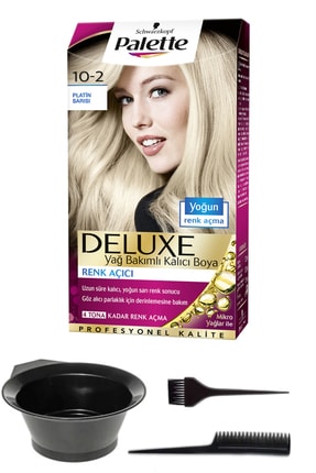 Schwarzkopf 2’li Palette Deluxe 10-2 Platin Sarısı Saç Boyası Ve Saç Boyama Seti 8671955421629