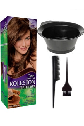 Koleston Naturals 5/73 Altın Kestane Kalıcı Krem Saç Boyama Seti 7681355431413