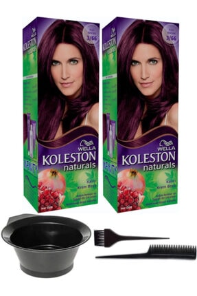 Koleston 2’li Koleston Naturals 3/66 Kızıl Kestane Kalıcı Krem Saç Boyama Seti 7681355411456
