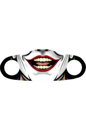 ANGELINO Moda Maske Joker Baskı No 23 Yıkanabilir Yetişkin Yüz Maskesi