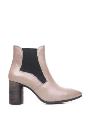 Bueno Shoes Çift Lastikli Hakiki Deri Kadın Topuklu Bot 9p1003