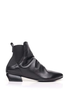 Bueno Shoes Lastik Ve Büzgülü Hakiki Deri Kadın Düz Bot 9p5504