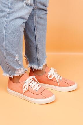 Bueno Shoes Hakiki Deri Bağcık Detaylı Kadın Spor Ayakkabı 20wq4703
